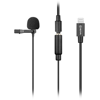 BOYA BY-M2 Digital Omnidirectional Lavalier Microphone with Detachable Lightning Cable