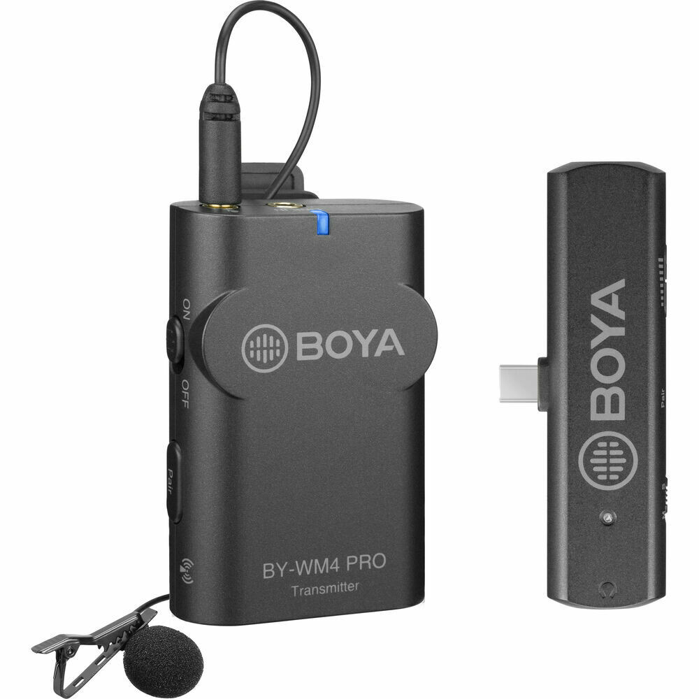 BOYA BY-WM4 PRO-K5 Digital Wireless Omni Lavalier Microphone System for USB-C Devices