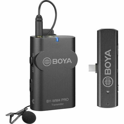 BOYA BY-WM4 PRO-K5 Digital Wireless Omni Lavalier Microphone System for USB-C Devices