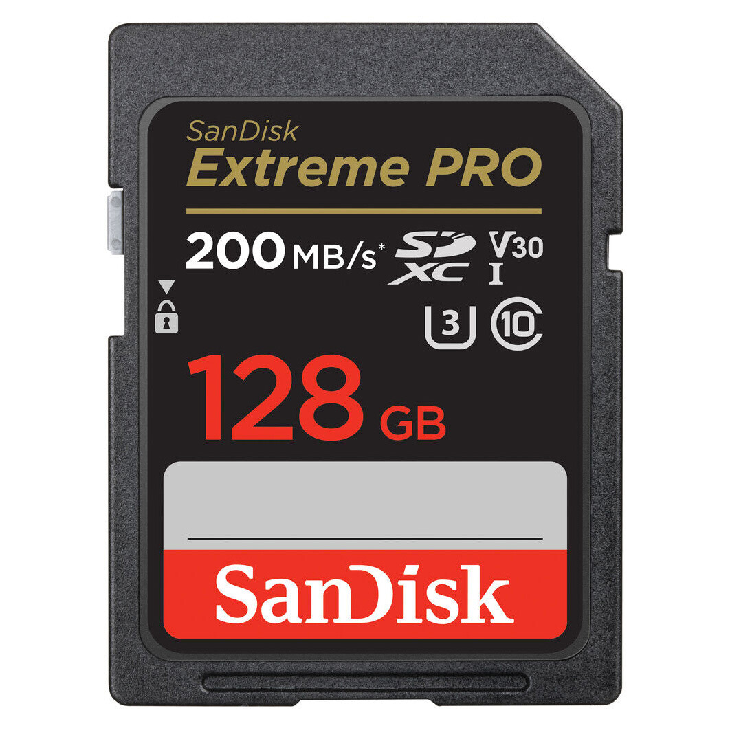Sandisk Extreme Pro 128 GB SDXC Card 200 MB/s