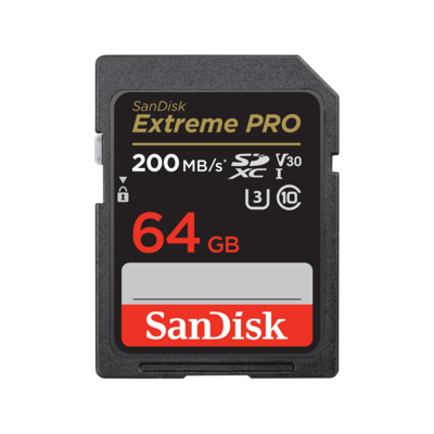 Sandisk Extreme Pro 64 GB SDXC Card 200 MB/s