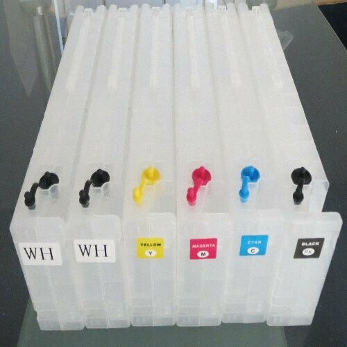 Empty Epson SC-F2000 Garment Cartridge CMYK WW + 6 EXTRA chips UK