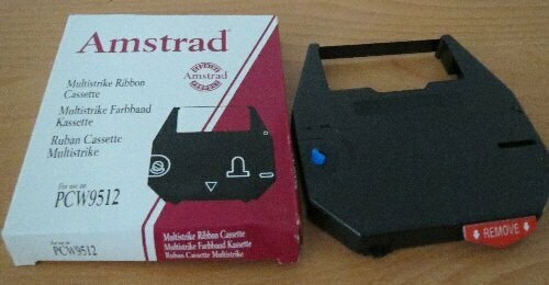 Amstrad PCW9512 Multistrike Ink Ribbon, BK, x1pcs, UK