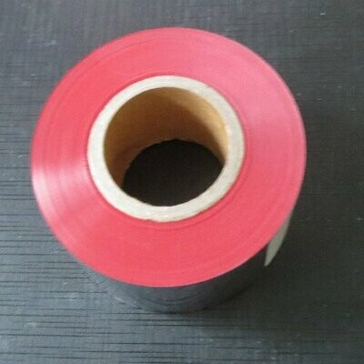 Textile Red Ribbon for black label, 30mm x 300m, RD, 12rolls