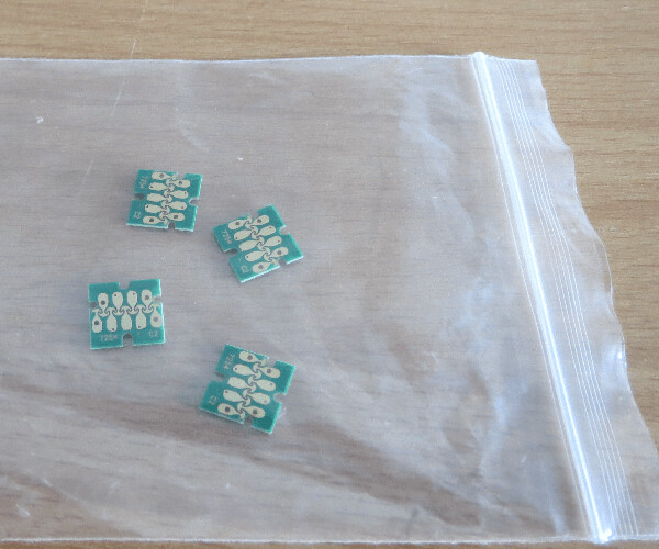 Chip set for Epson SC-F6200/7100 Cartridges T7411/2/3/4, KCMY, UK