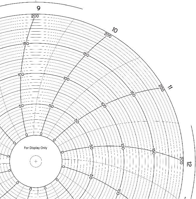 ABB Kent KPC 105/0364 Circular Chart Paper, 10.75'', 12 HR, x100 shts/pkt. ABB Kent KPC 105/0364 Circular Chart Paper, 10.75'', 12 HR, x100 shts/pkt.