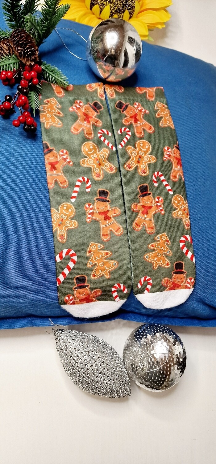 Socks - Gingerbread and Candy cane 