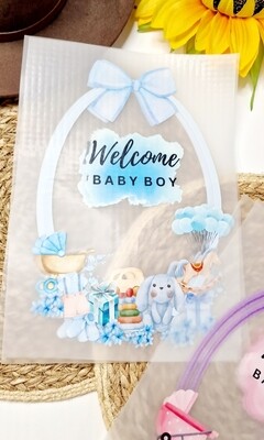 DTF Transfer Print - Welcome Baby Girl/Boy