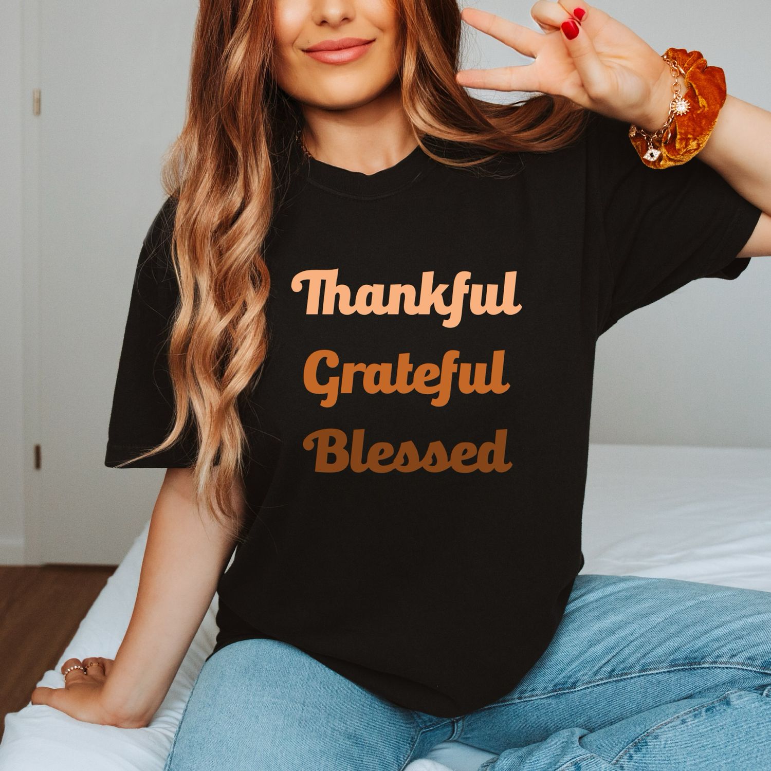 Thankful Grateful Blessed- T Shirt