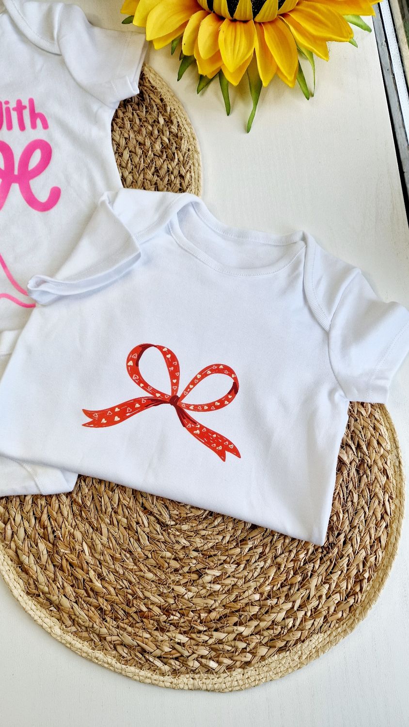 Baby Vest - Bow Ribbon 
