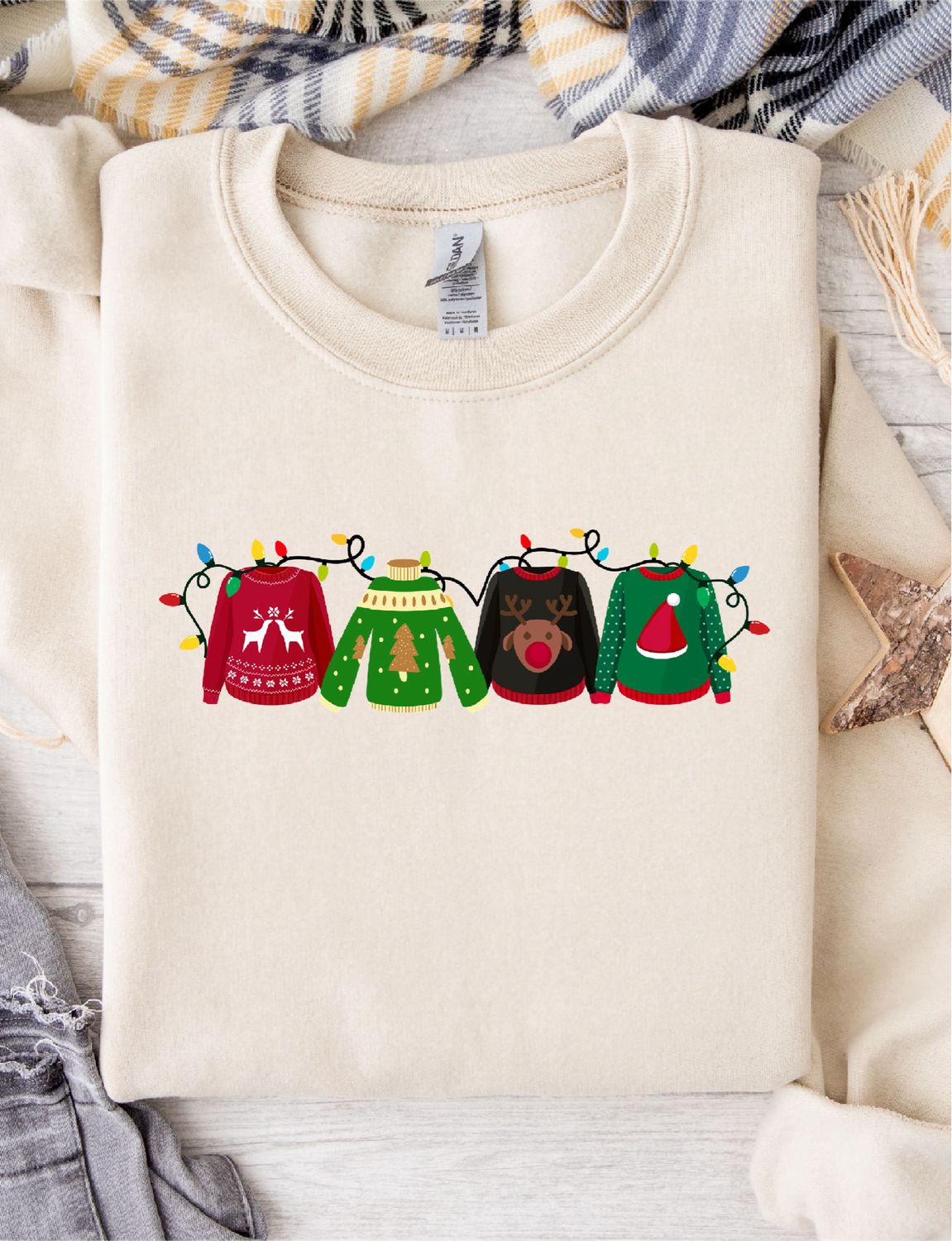 Christmas Mini Jumpers -  Sweat Top/Crew Neck