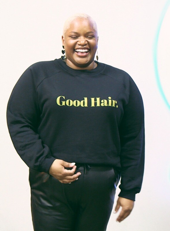 Good Hair. Pullover Crop Fleece