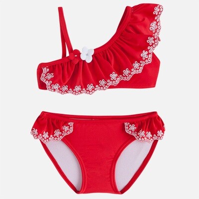 Red Ruffle Bikini 3724 - 4