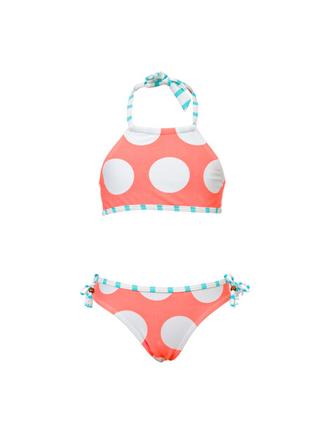 Coral Dots Bikini - 3