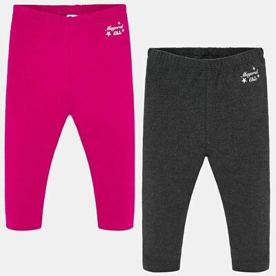 Pink/Grey Leggings 702 - 6m 