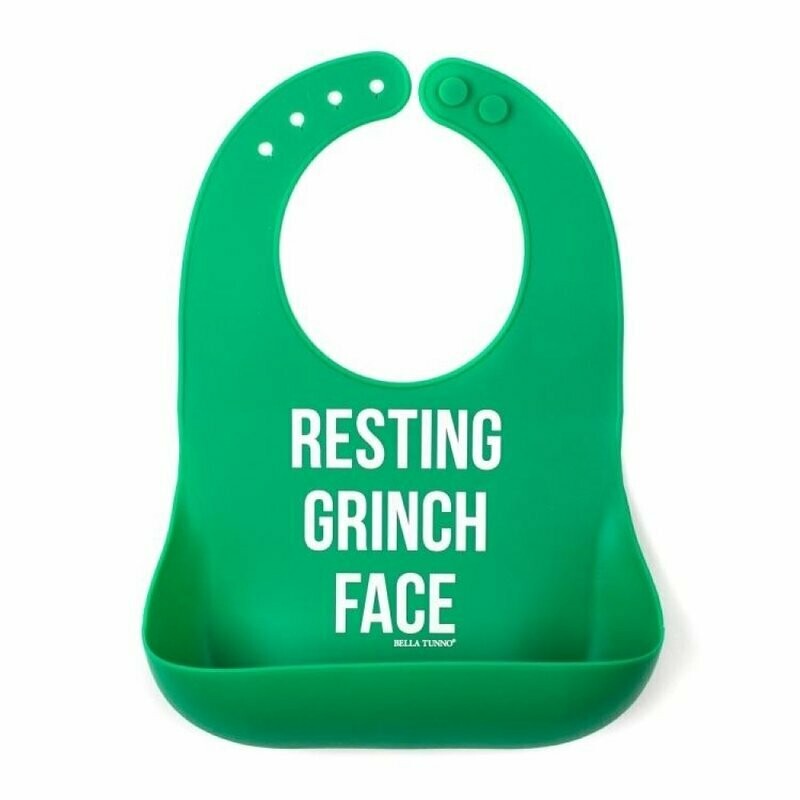 Restin Grinch Face Bib