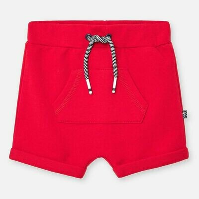 Red Fleece Shorts 1264 6/9m