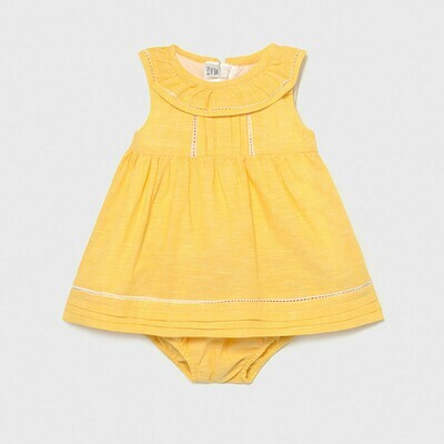 Yellow Linen Dress 1834