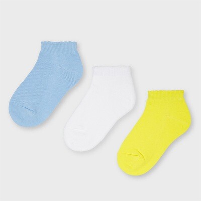 Blue 3pk. Socks 10058