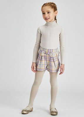 Lilac Plaid Shorts 4209