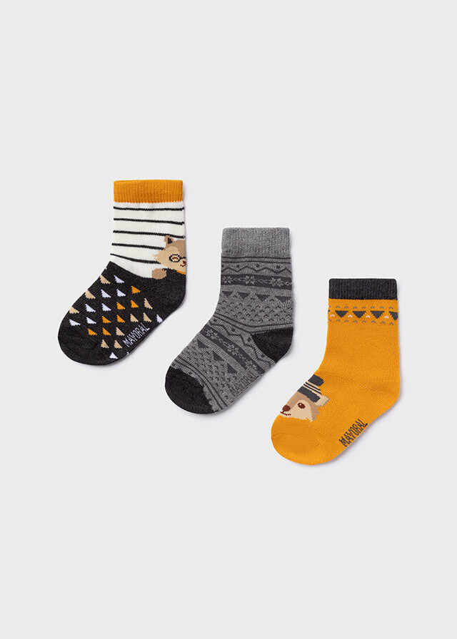 Fox Print Socks Set 10095