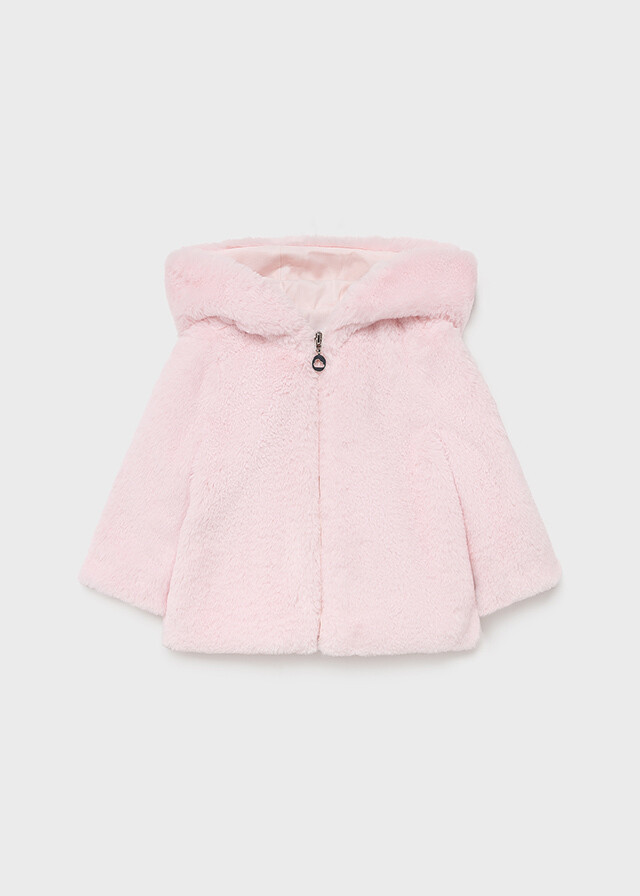Pink Faux Fur Coat 2436
