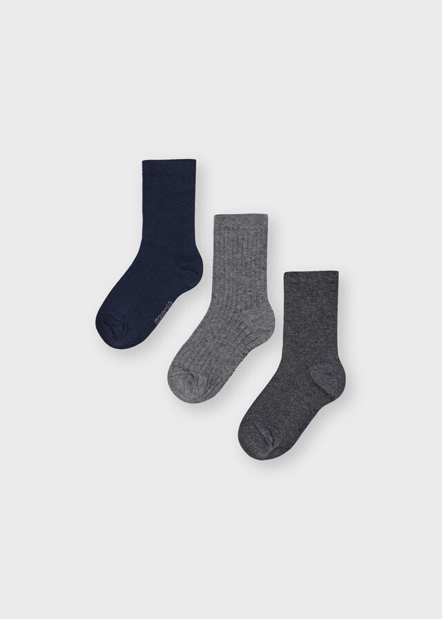 Gray/Navy Socks Set 10135