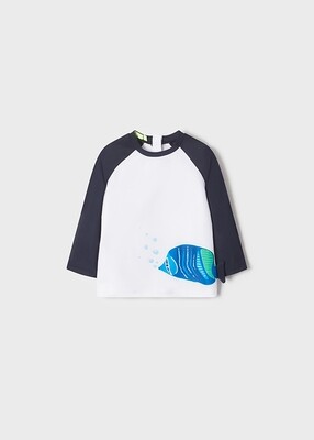 Blue LS Swim Shirt 1019