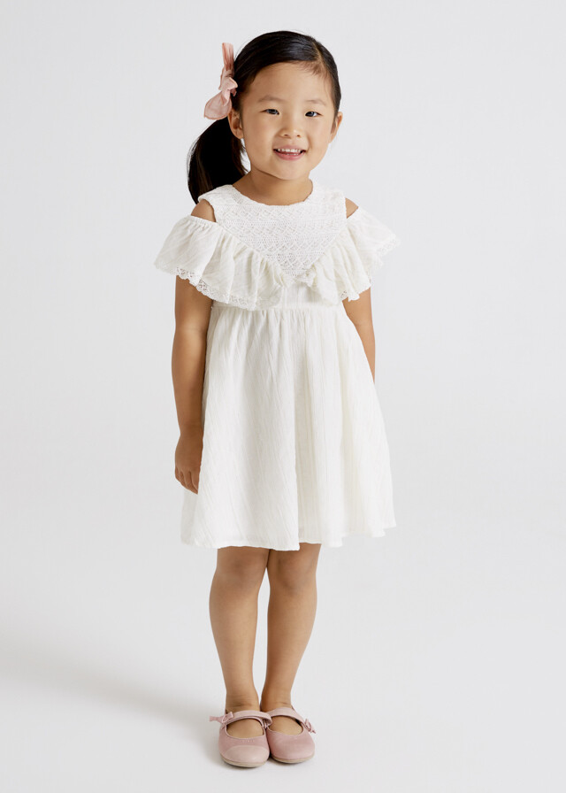 Off-White Lace Dress 3936