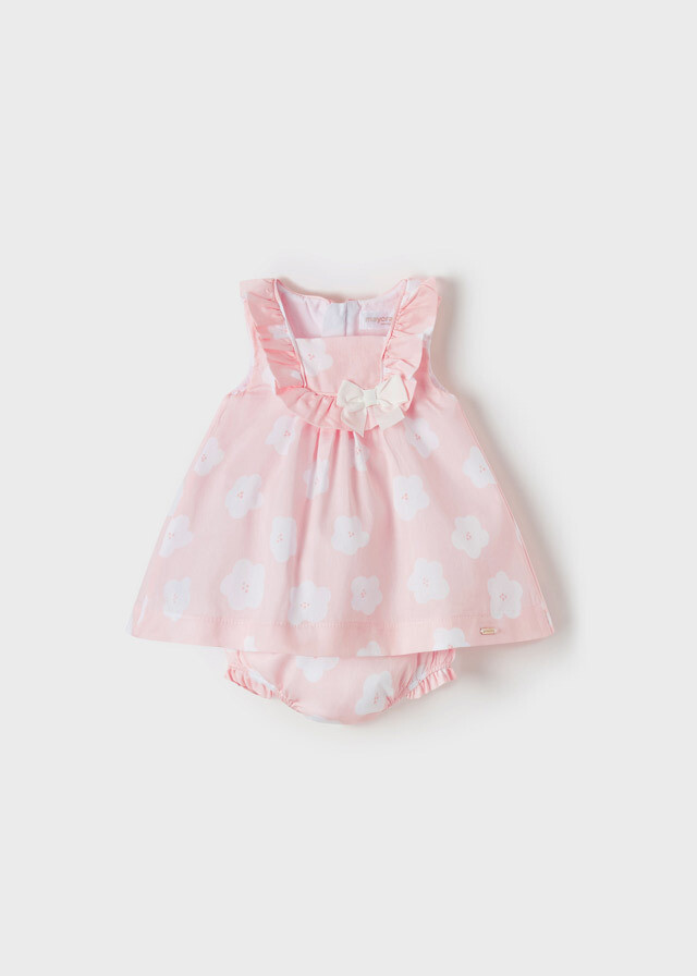Pink Patterned Dress Set 1849
