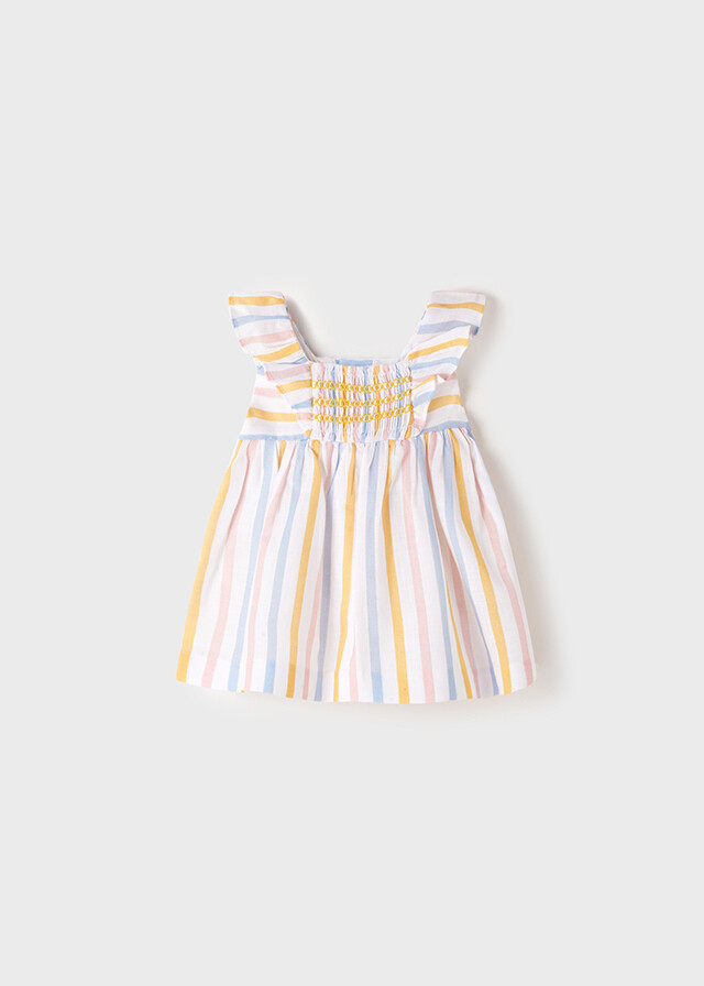 Smocked Stripe Dress 1873