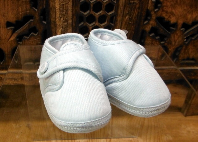 White Cotton Velcro Shoes
