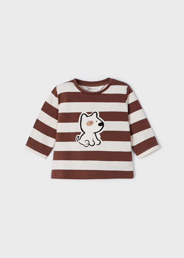 Brown Stripe Puppy Shirt 2088