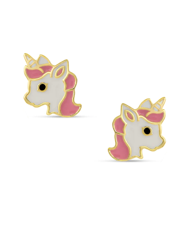 Unicorn Stud Earrings 377e-pw