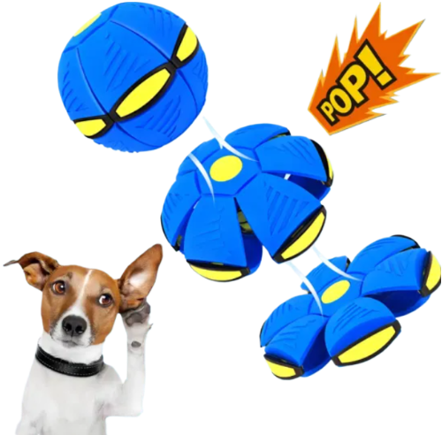 PELOTA VOLADORA DE JUGUETE PARA PERROS