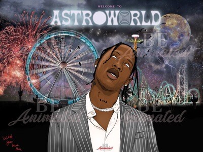 Travis Scott's Astroworld Poster