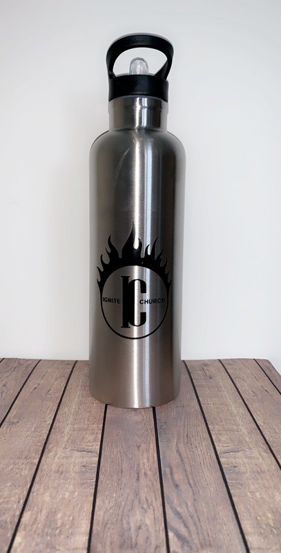 Silver Ignite Water Bottle