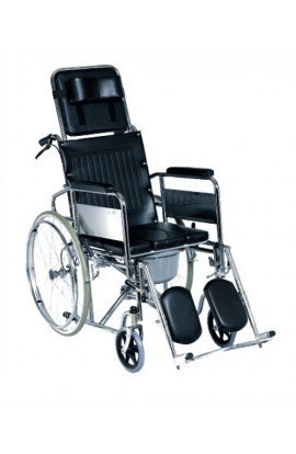 Reclining Wheelchair with Commode