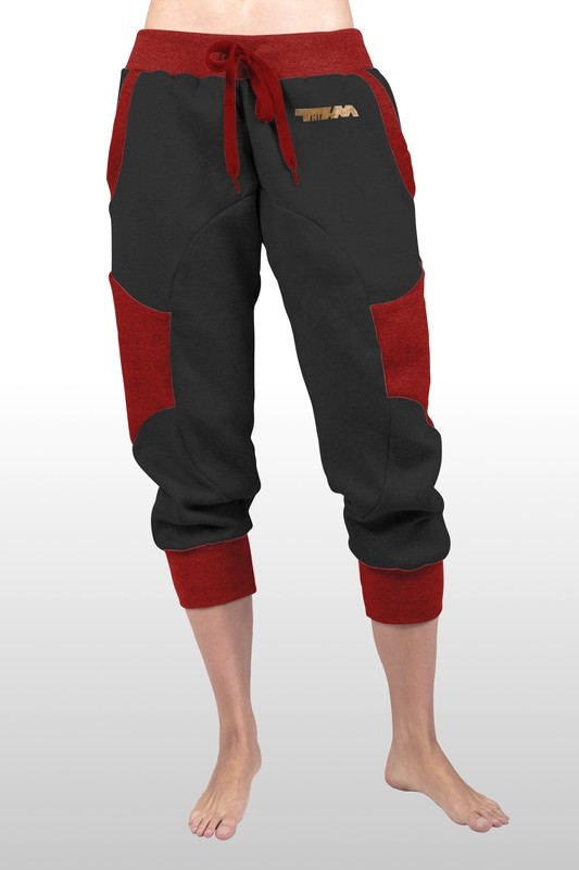 2xME unisex 3/4 pants anthracite red