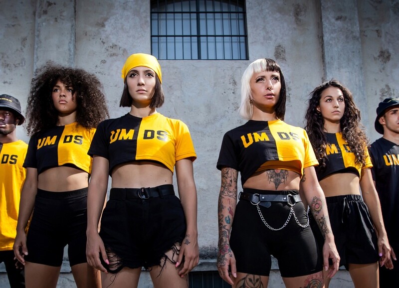 cropped double female t-shirt UMDS