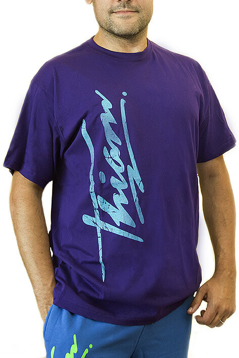 T-shirt graffiti violet