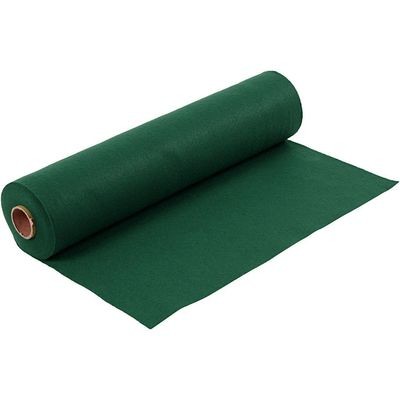 Felt - Dark Green (FULL 5 METRE ROLL) W:45cm, thickness 1,5 mm, 180-200 g/m2