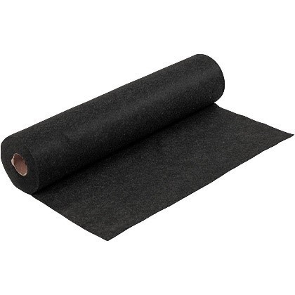 Felt - Mottled Black (by the metre) W:45cm, thickness 1,5 mm, 180-200 g/m2