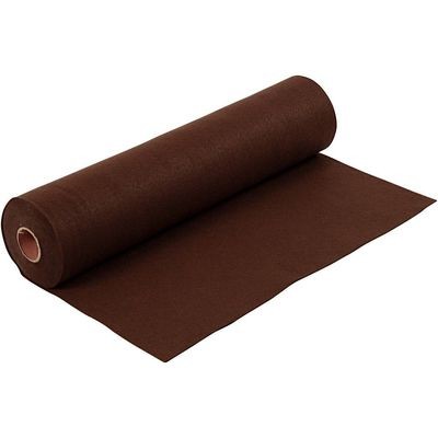 Felt - Dark Brown (by the metre) W:45cm, thickness 1,5 mm, 180-200 g/m2