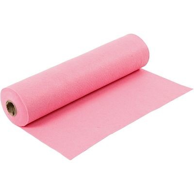 Felt - Pink (FULL 5 METRE ROLL) W:45cm, thickness 1,5 mm, 180-200 g/m2