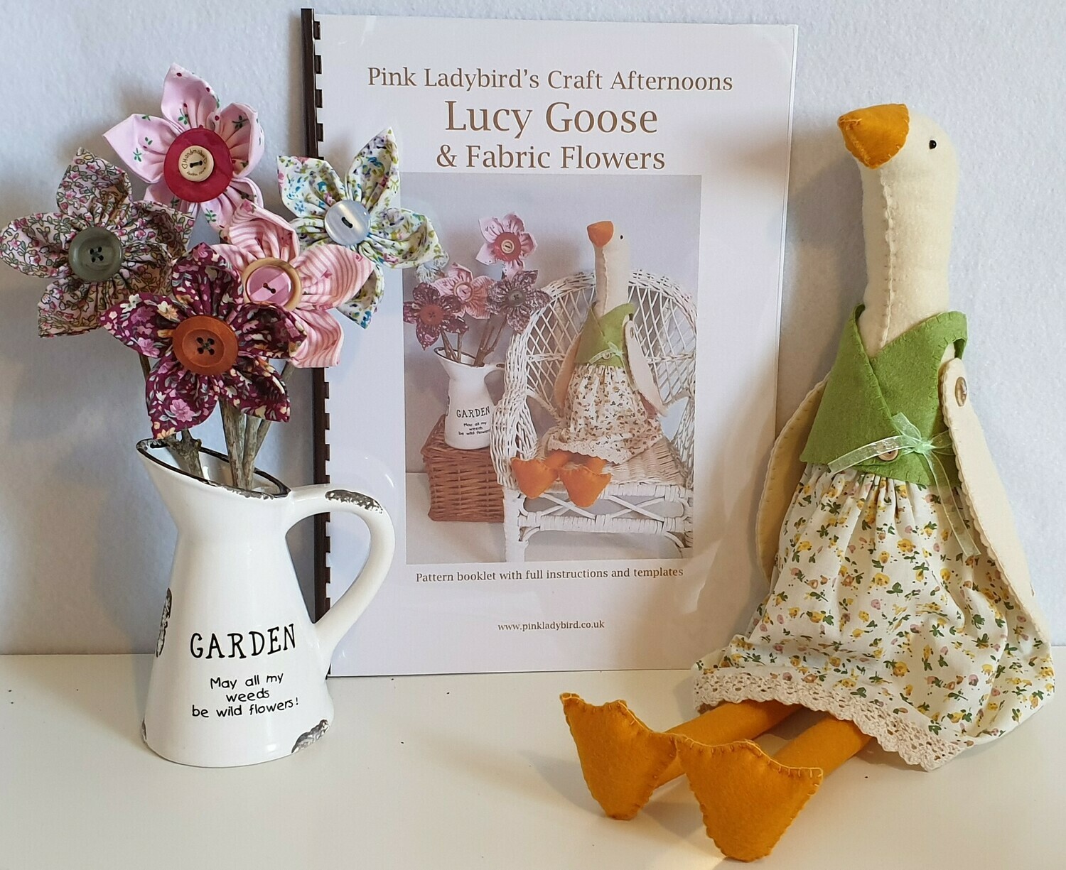 Sewing Pattern Booklet. Lucy Goose & Fabric Flowers
