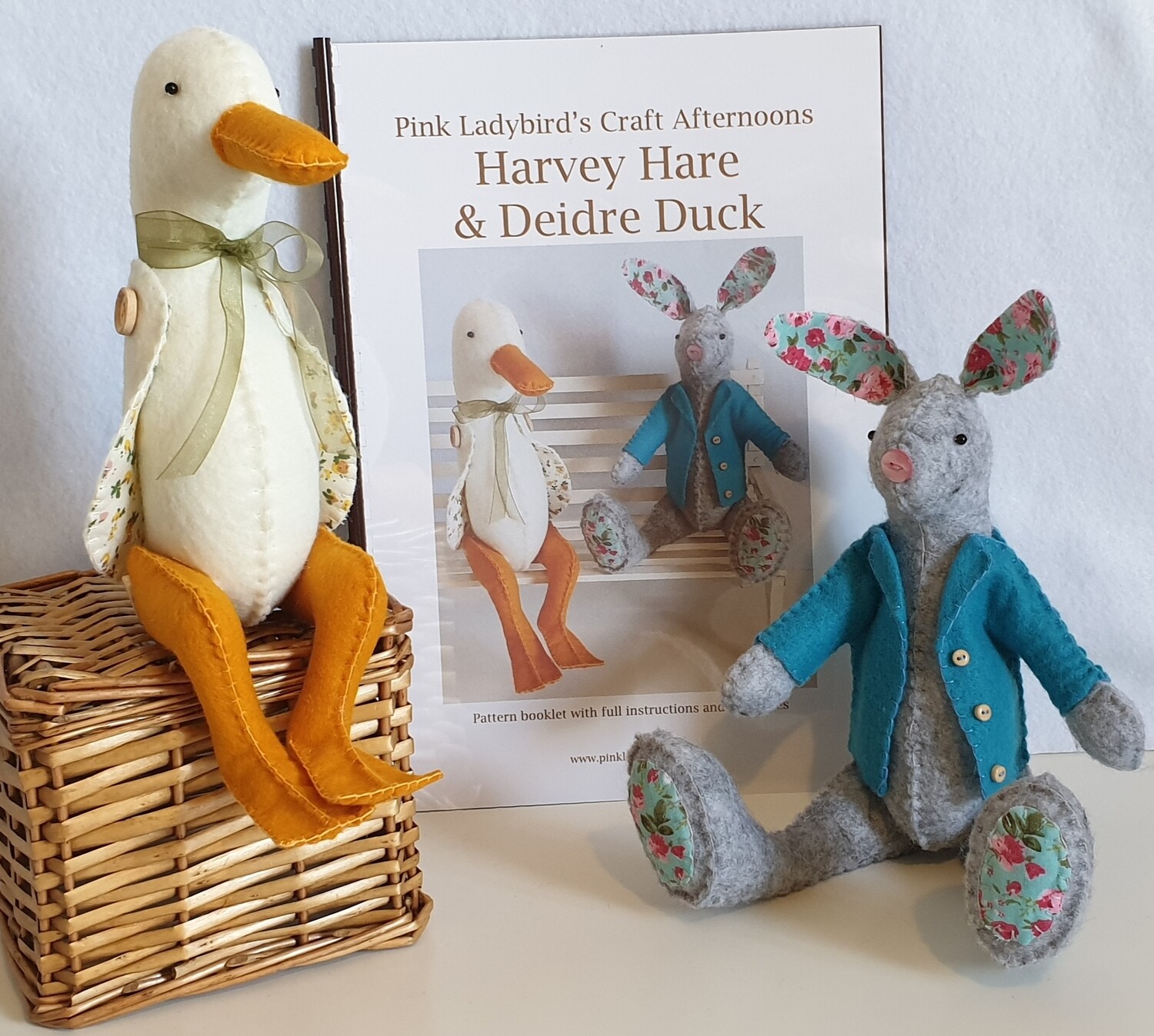 Sewing Pattern Booklet. Harvey Hare & Deidre Duck