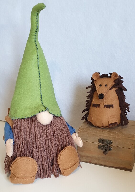 DOWNLOADABLE PDF Pattern Booklet - Horis the Hiking Gnome and Hector Hedgehog