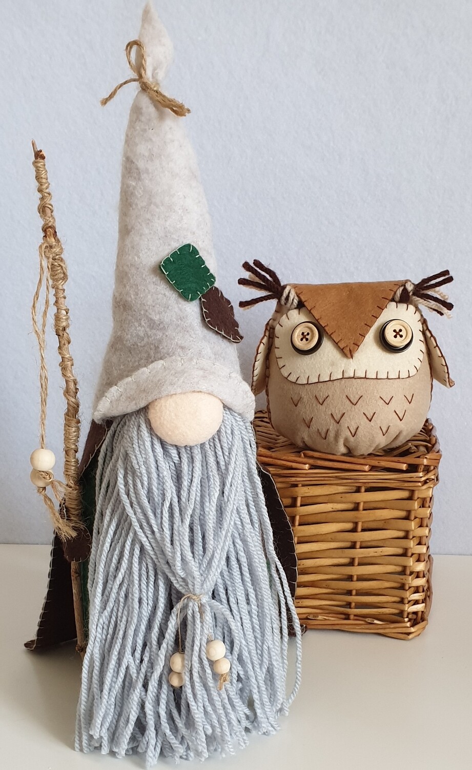 DOWNLOADABLE PDF Pattern Booklet - Nordic Forest Gnome & Wise Owl