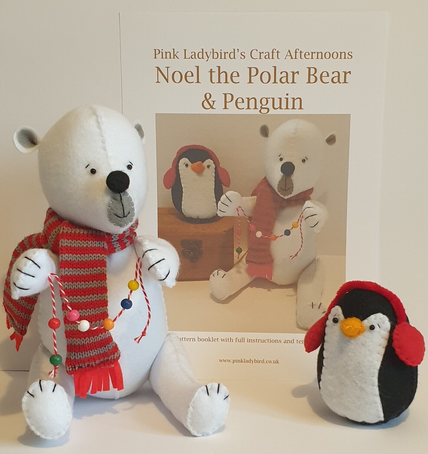 Sewing Pattern Booklet. Noel the Polar Bear & Penguin